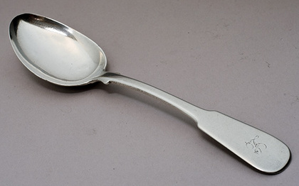 Scottish Provincial Silver Dessert Spoon - Perth, John Urquhart